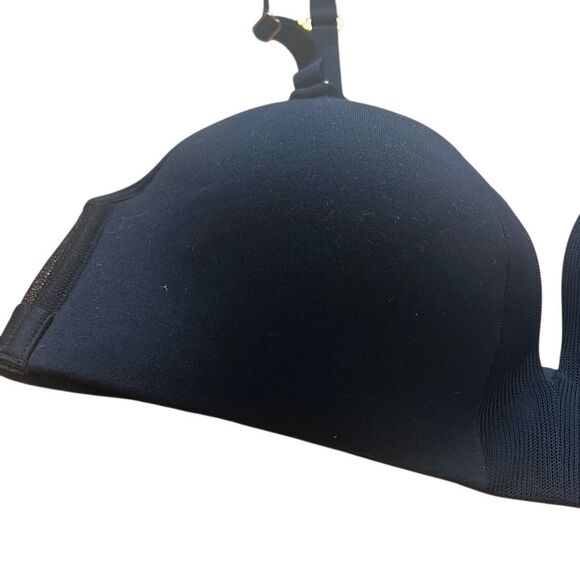 Black Wireless T-Shirt Bra Everyday Comfort Adjustable Straps‎ - Picture 3 of 8